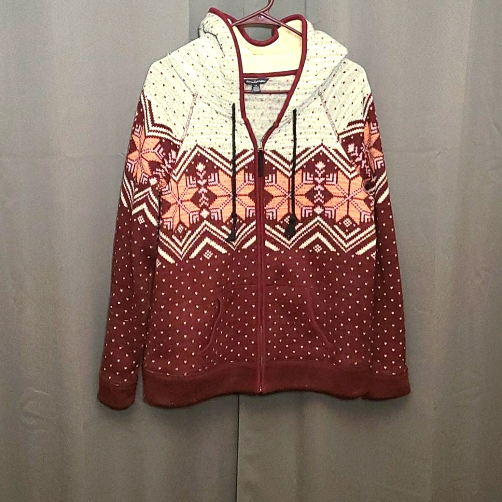 Winter sweatshirt with sherpa hood AEO